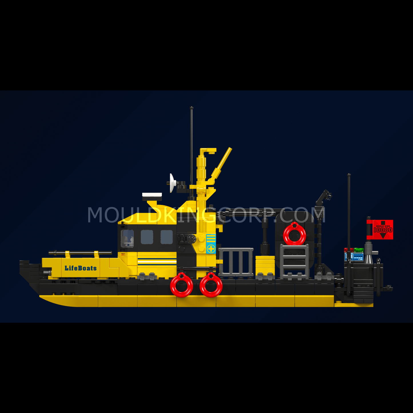 Mould King 10080 Norwegian Multi-functional Lifeboat Building Set | 462 Pcs
