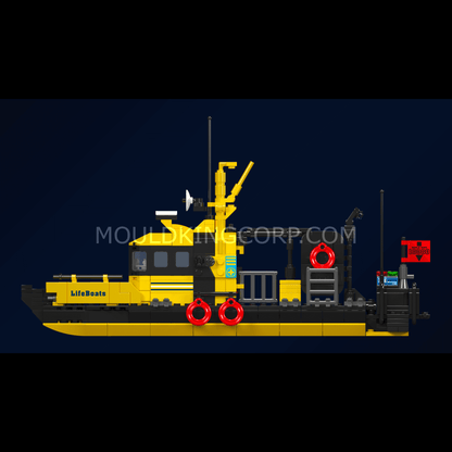 Mould King 10080 Norwegian Multi-functional Lifeboat Building Set | 462 Pcs