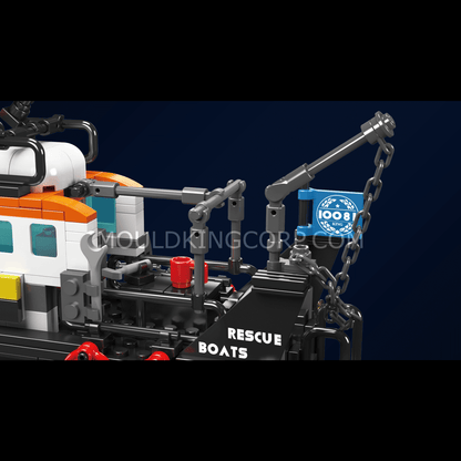 Mould King 10081 British Multi-functional Rescue Boat Building Set | 364 Pcs