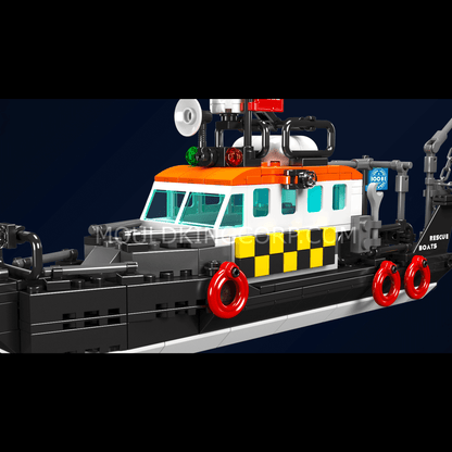 Mould King 10081 British Multi-functional Rescue Boat Building Set | 364 Pcs