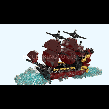 Mould King 10085 The Mini Queen Revenger Ship-In-a-Bottle Building Set | 885 Pcs