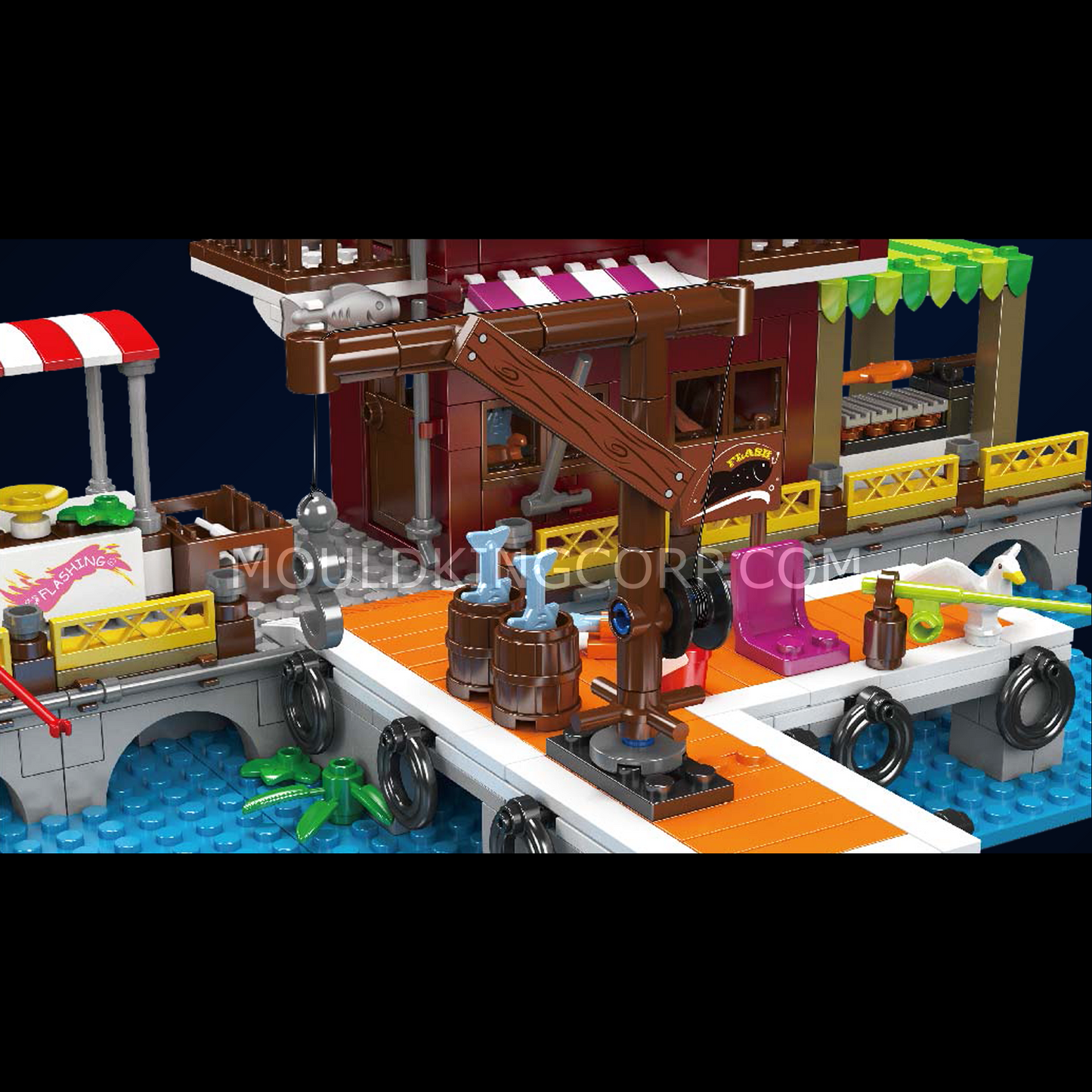 Mould King 10110 Fishing Dock Building Set | 800 Pcs