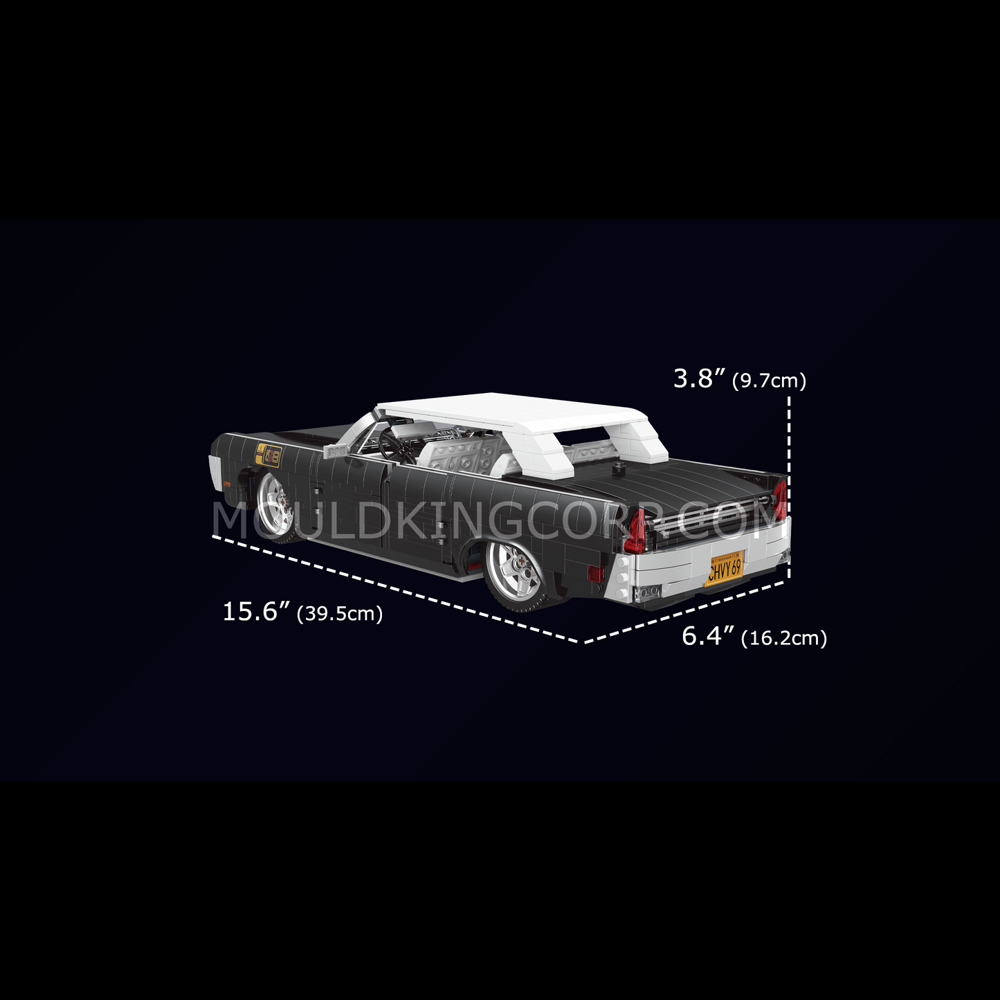 Mould King 10118 Lincoln Continental Car Model Building Set | 1,903 Pcs
