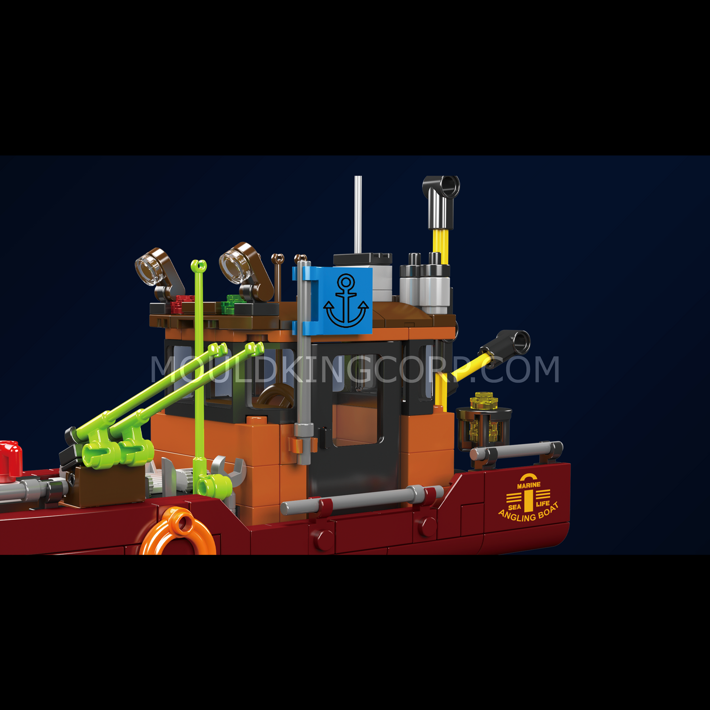 Mould King 10135 Angling Boat Building Set | 403 Pcs