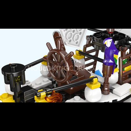 Mould King 10137 Redbeard’s Revenge Ship Model Building Set | 928 Pcs
