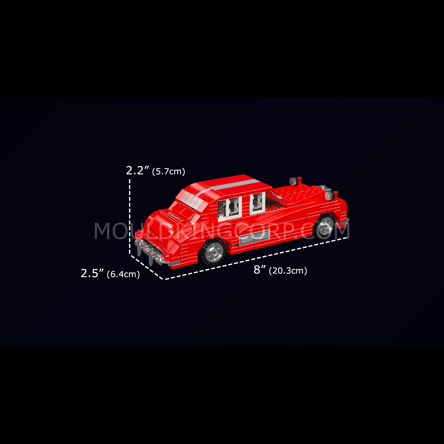 Mould King 10145 RR Lunaz Vintage Car Model Building Set | 433 Pcs