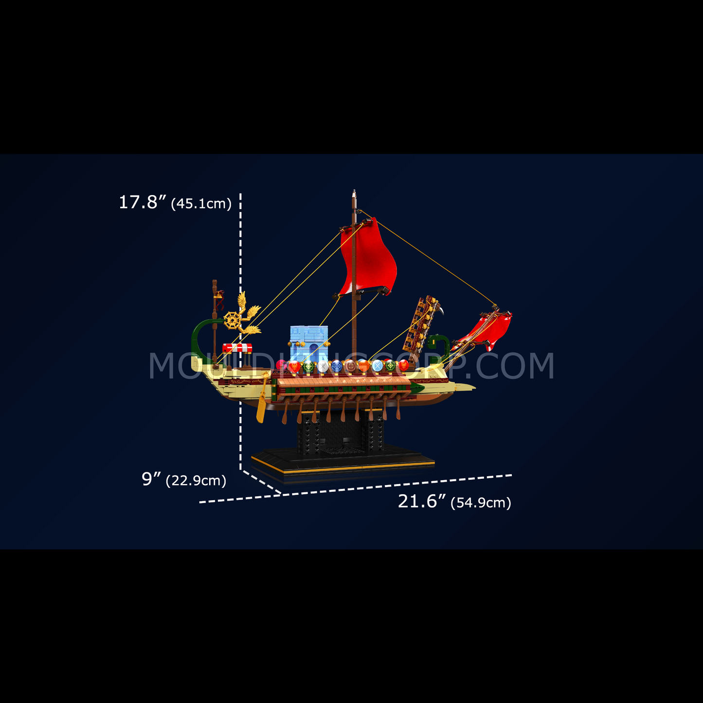 Mould King 10156 Roman Imperium Warship Building Set | 1,466 Pcs