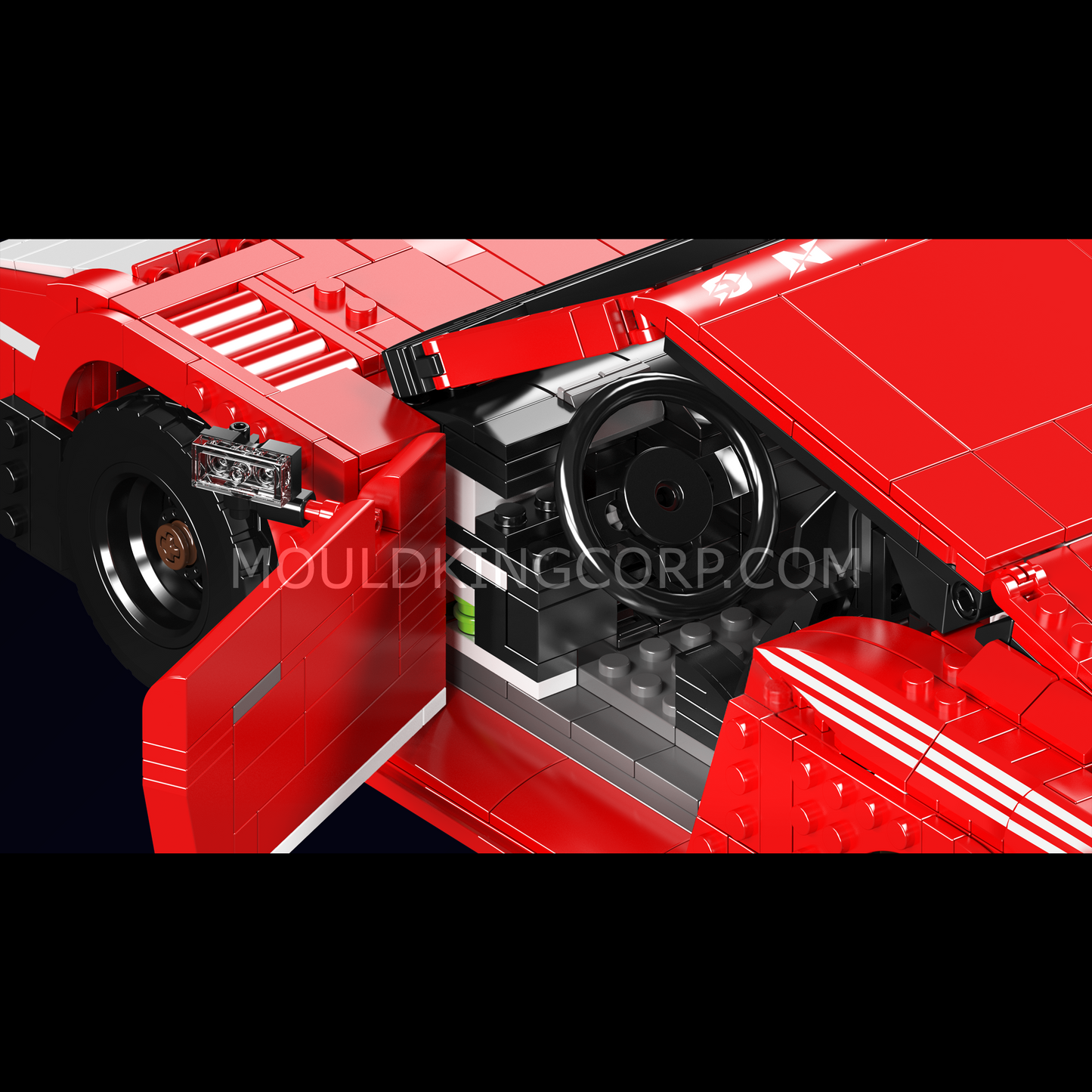 Mould King 10167 German 935 Endurance Racing Car Model Building Set | 1,717 Pcs