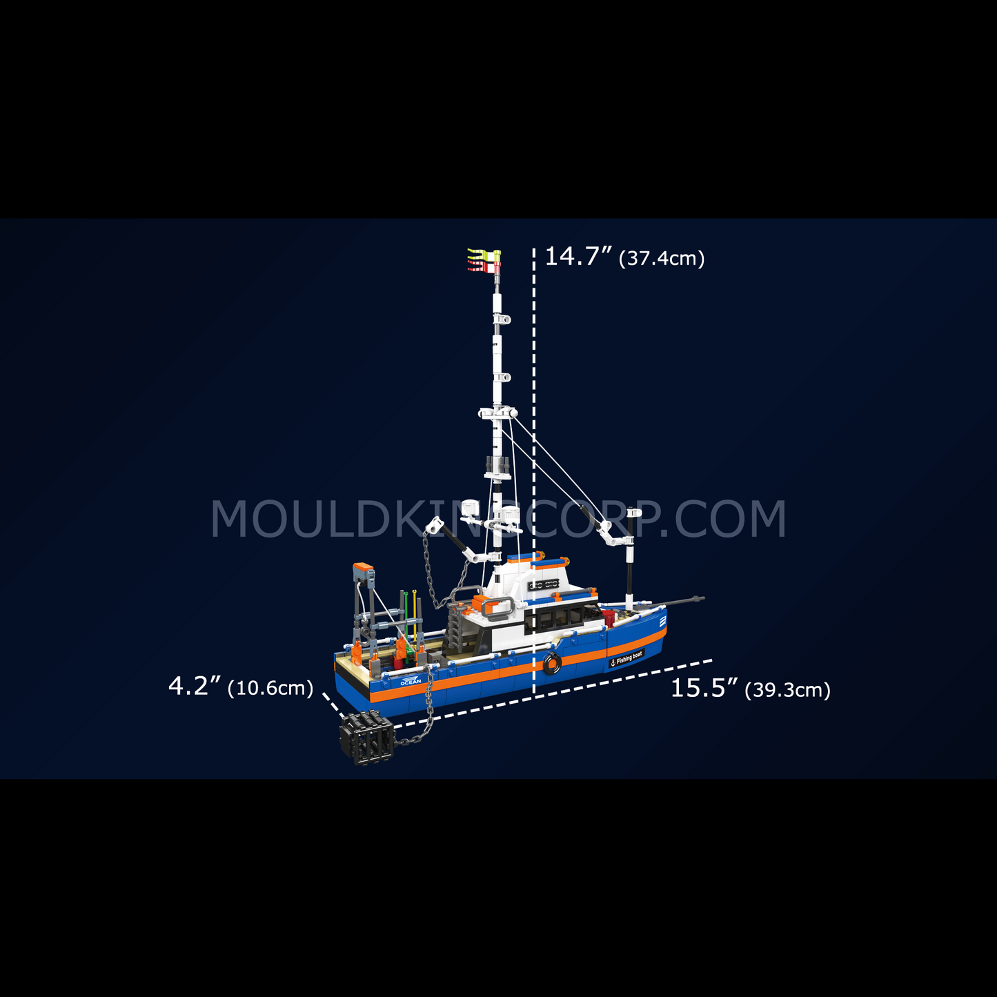 Mould King 10185 Creative Fishing Boat Building Set | 808 Pcs