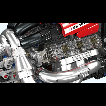 Mould King 10188 Motorized STR13 V6 Engine Model Building Kit | 980 Pcs
