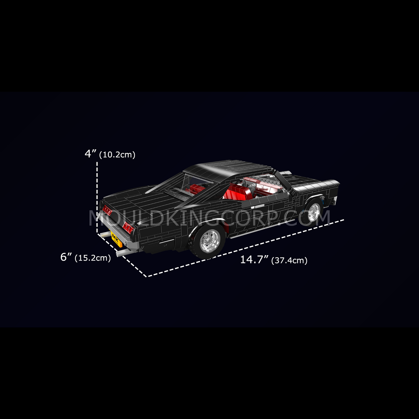 Mould King 10199 GTO Classic Muscle Car Model Building Set | 1,563 Pcs