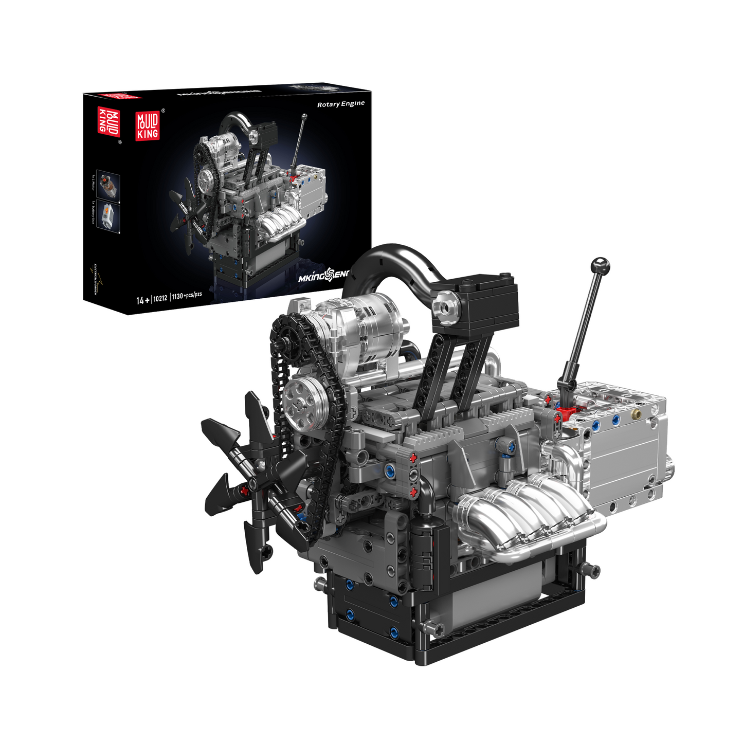 Mould King 10212 Motorized Rotary Engine Model Building Set | 1,130 Pcs