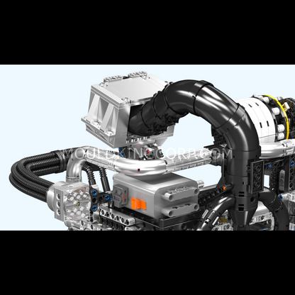 Mould King 10214 Motorized Wankel Rotary Engine with Gearbox Model Building Set | 2,177 Pcs