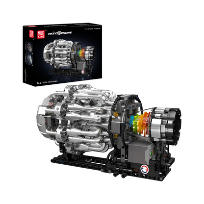 Mould King 10216 Turbojet Engine Mechanical Model Building Set | 1,214 Pcs