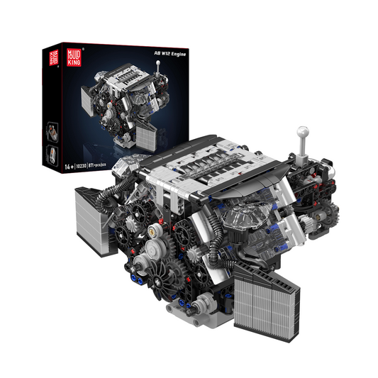 Mould King 10230 W12 Twin Turbo Engine Model Building Set | 871 Pcs