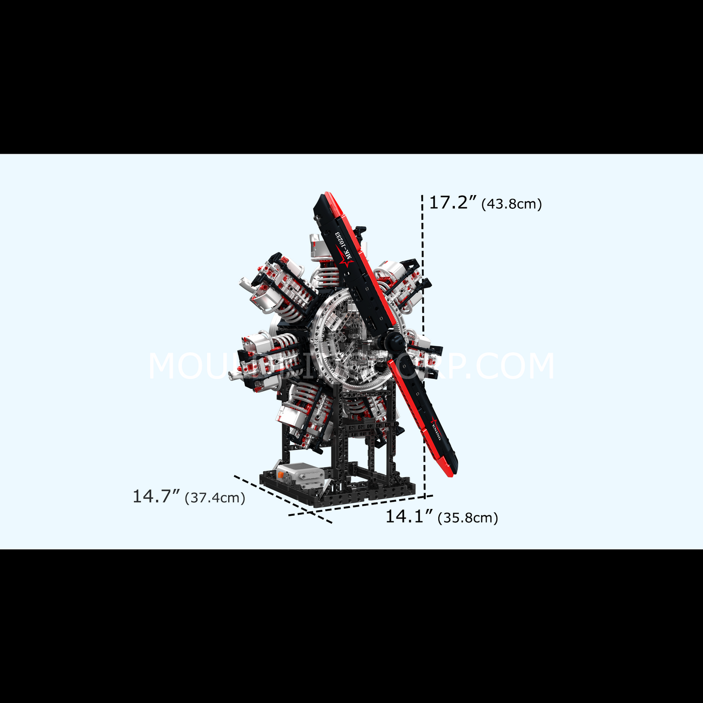 Mould King 10233 Radial Aviation Engine Building Kit | 3,089 Pcs