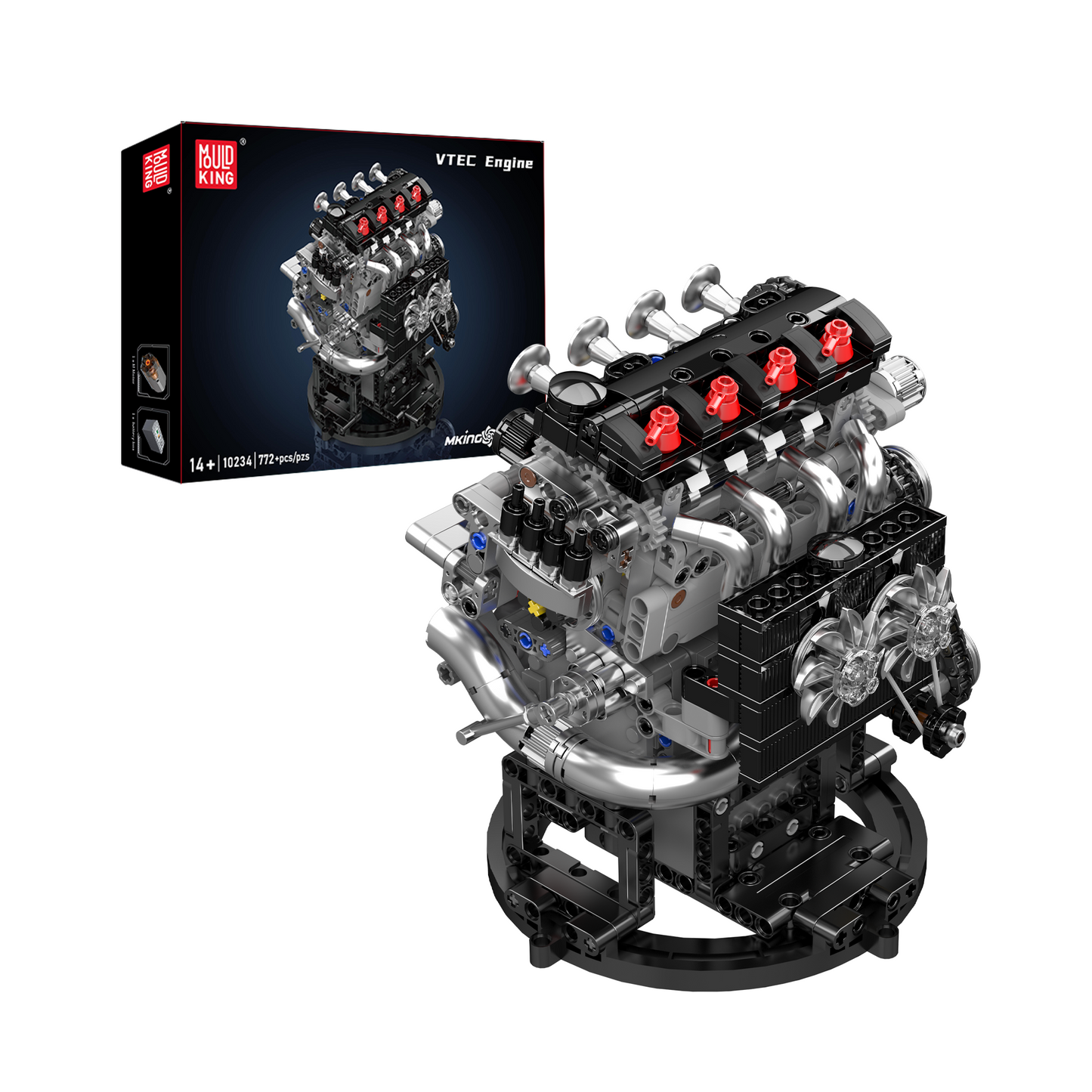 Mould King 10234 Motorized VTEC Engine Model Building Set | 772 Pcs