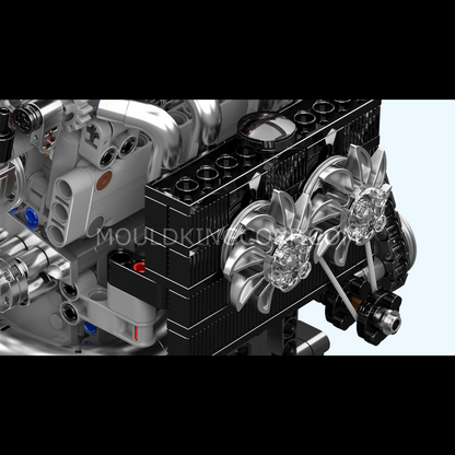 Mould King 10234 Motorized VTEC Engine Model Building Set | 772 Pcs