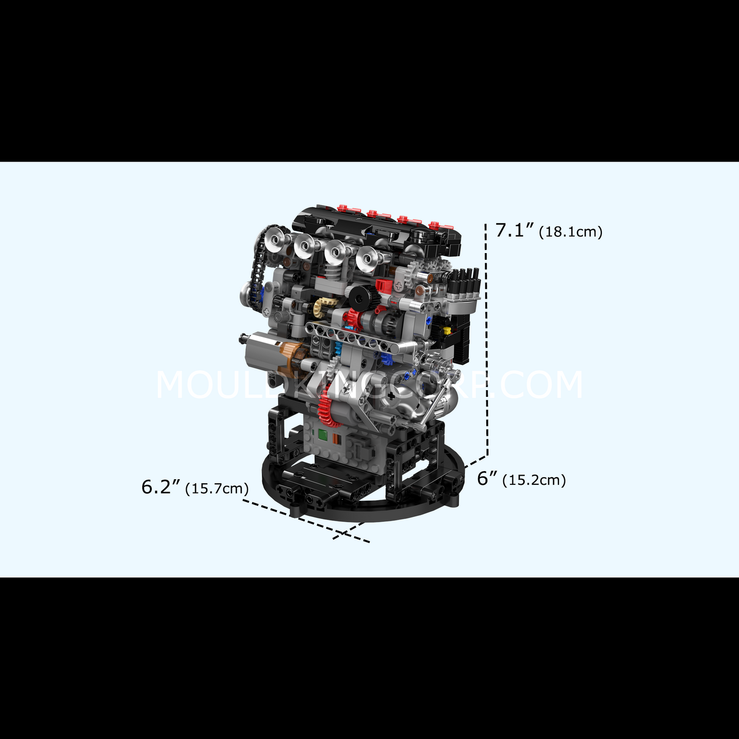 Mould King 10234 Motorized VTEC Engine Model Building Set | 772 Pcs