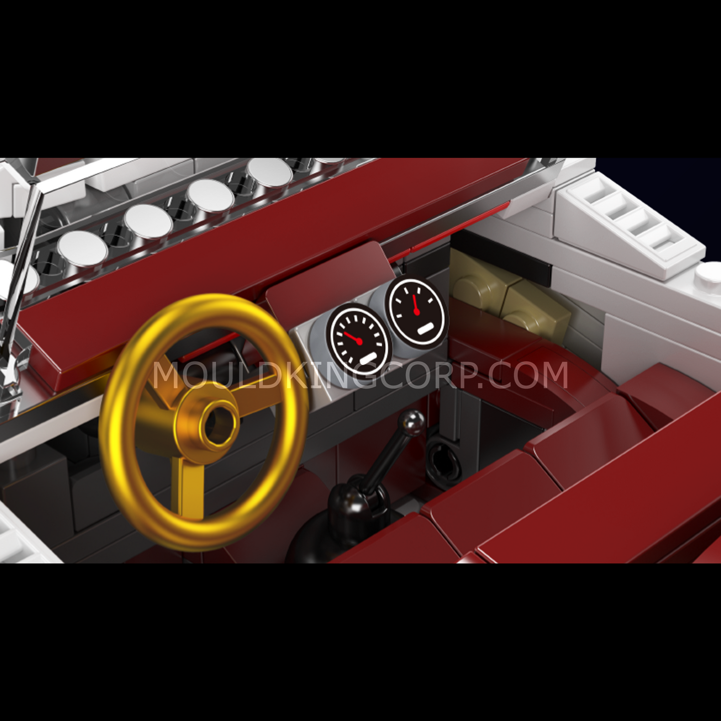 Mould King 10236 Classic XK140 Convertible Sports Car Building Set | 1,302 Pcs