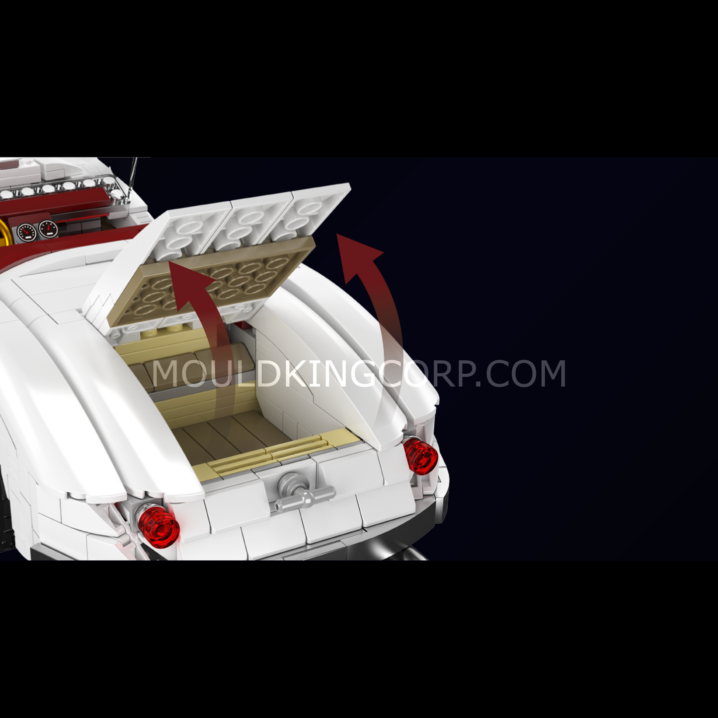 Mould King 10236 Classic XK140 Convertible Sports Car Building Set | 1,302 Pcs