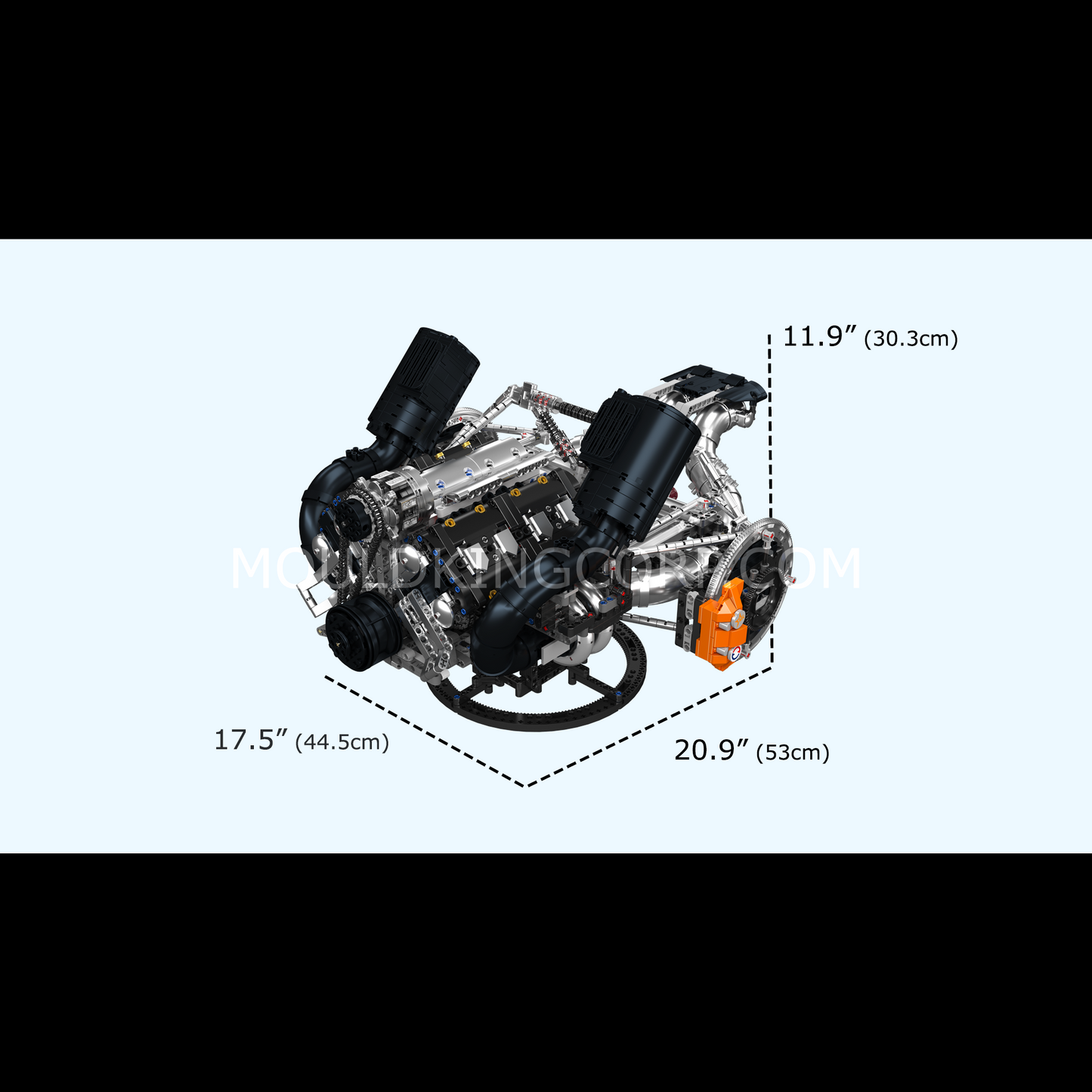 Mould King 10248 JZK V8 Hyper Engine Building Set | 3,192 Pcs