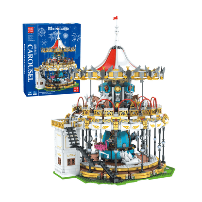 MOULD KING 11011 Motorized Carousel with Led Lights Building Set | 5,086 PCS