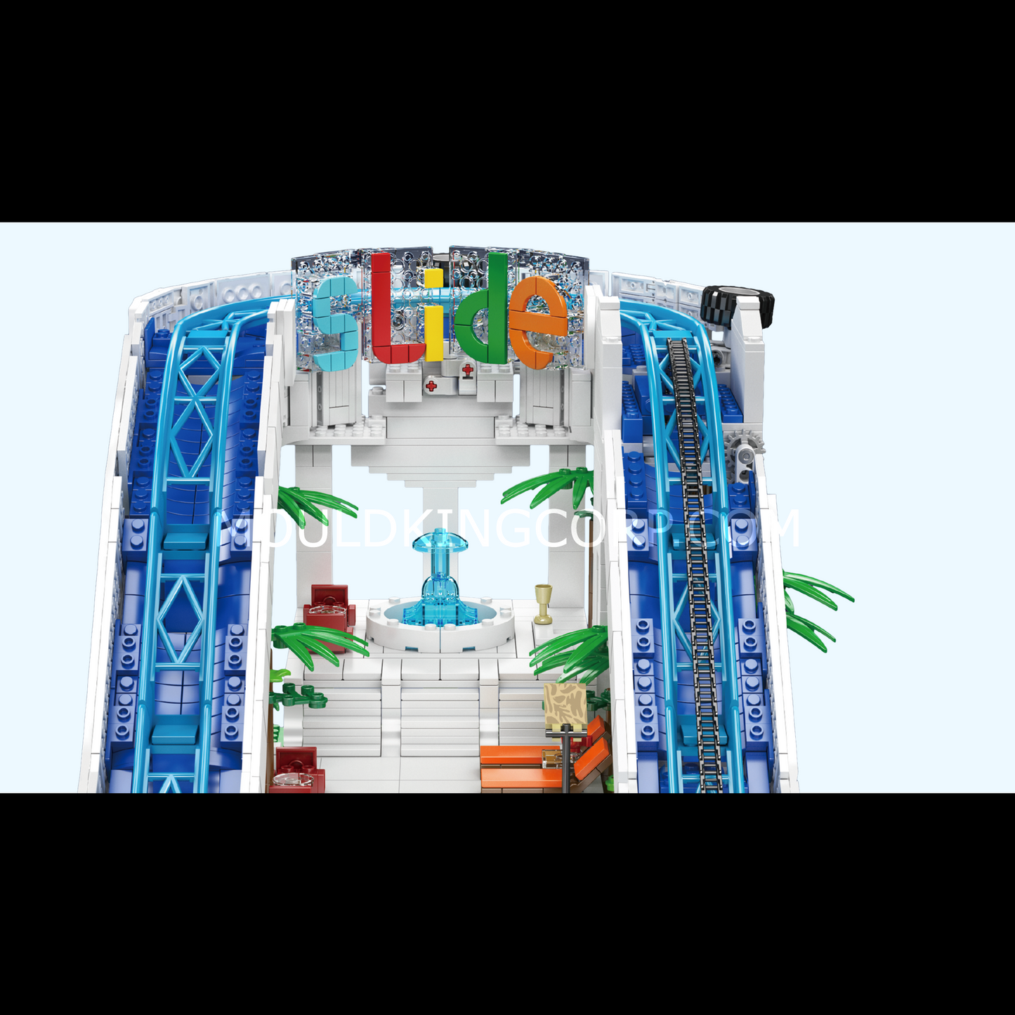 Mould King 11021 Electric Water Slide Building Blocks Set | 2,088 Pcs