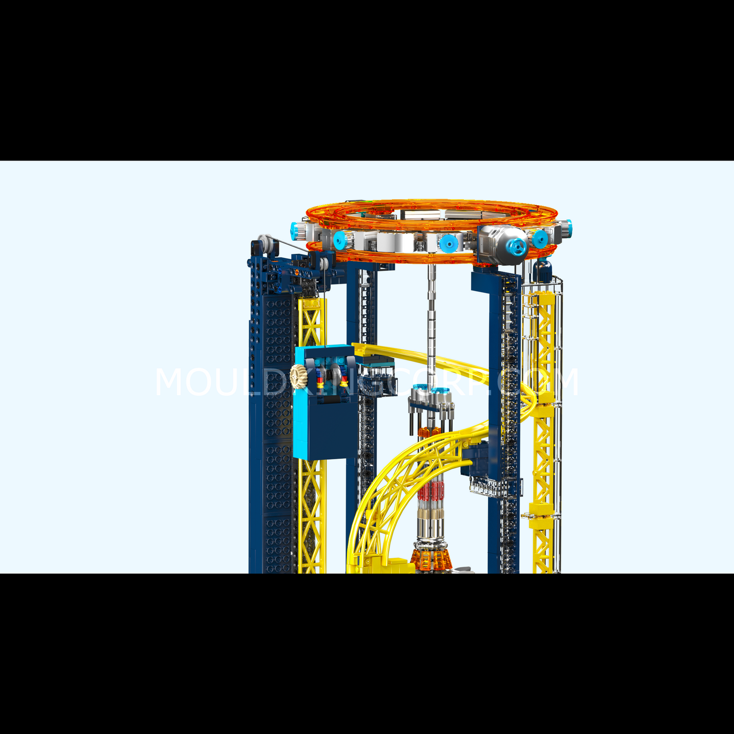 Mould King 11031 Motorized Space Elevator Amusement Park Building Set | 3,118 Pcs