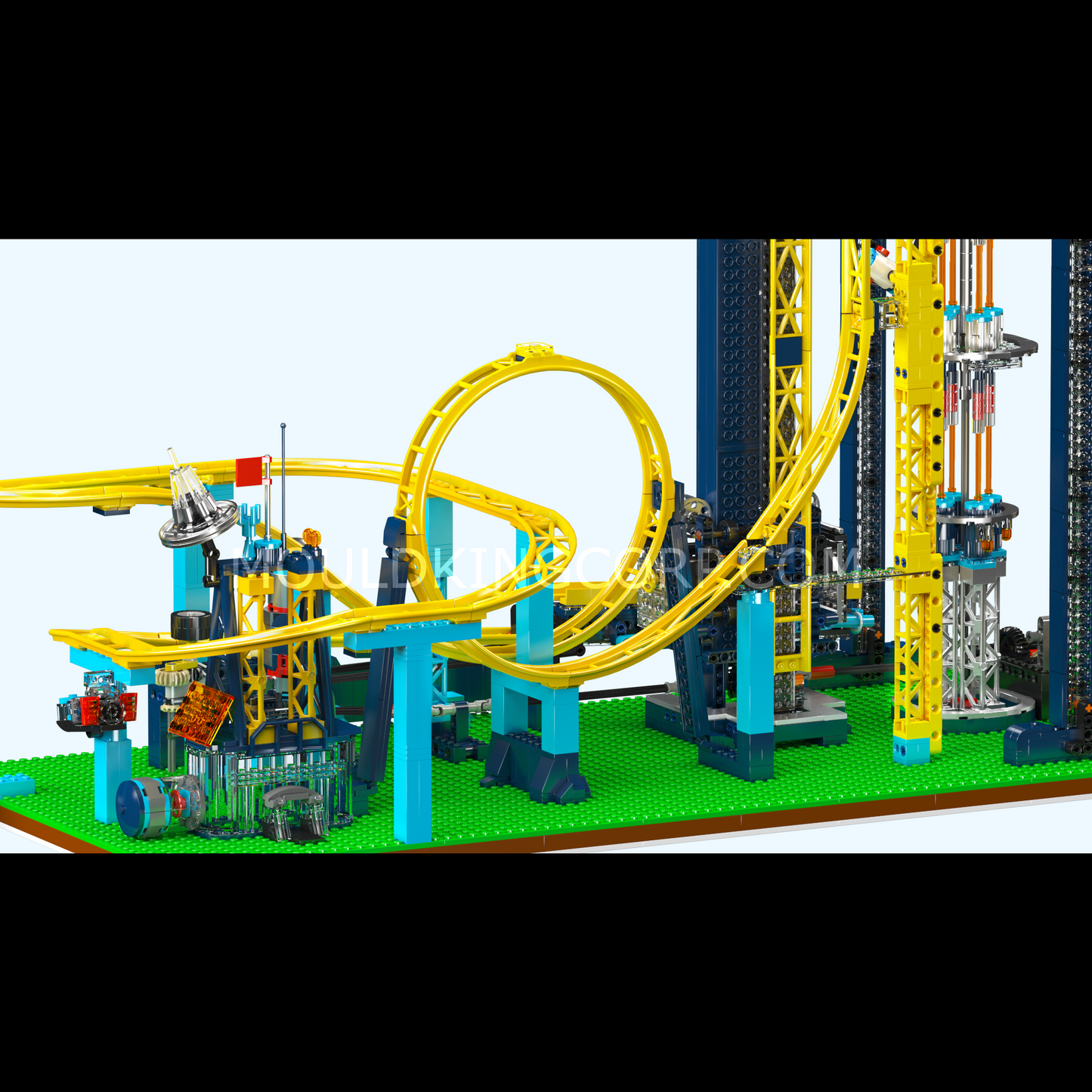 Mould King 11031 Motorized Space Elevator Amusement Park Building Set | 3,118 Pcs