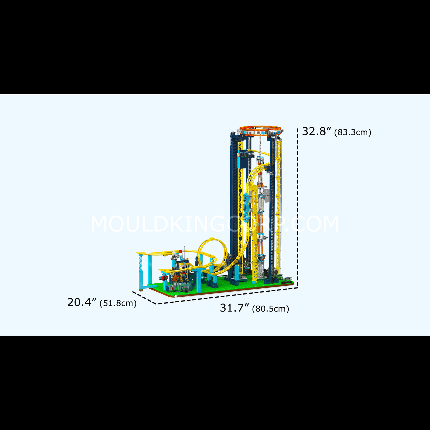 Mould King 11031 Motorized Space Elevator Amusement Park Building Set | 3,118 Pcs