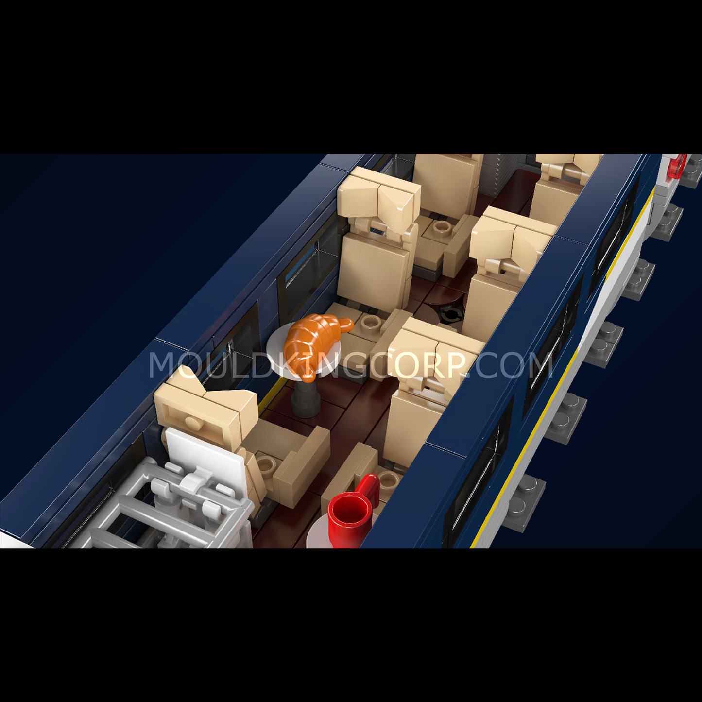 Mould King 12016 Eurostar E320 High-Speed Train Building Set | 1,948 Pcs