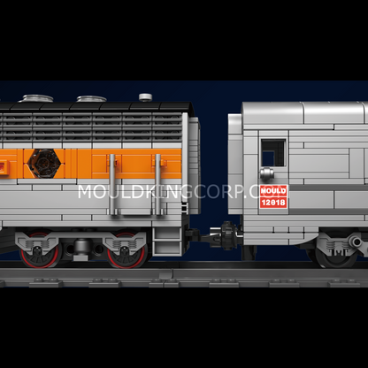 Mould King 12018 USA EMD F7 WP Diesel Locomotive | 1,541 Pcs