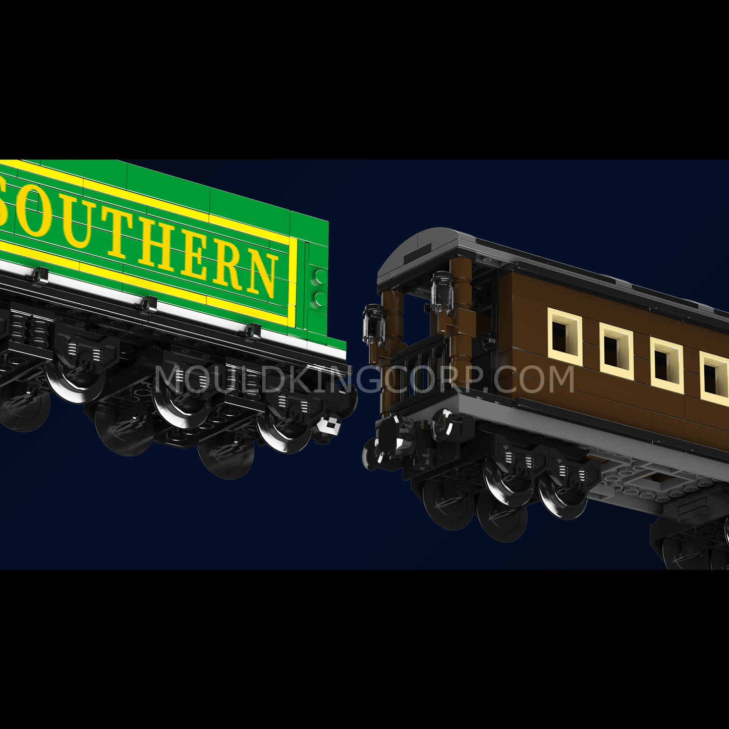 Mould King 12024 4-4-0 Steam Locomotives Building Set | 1,212 PCS