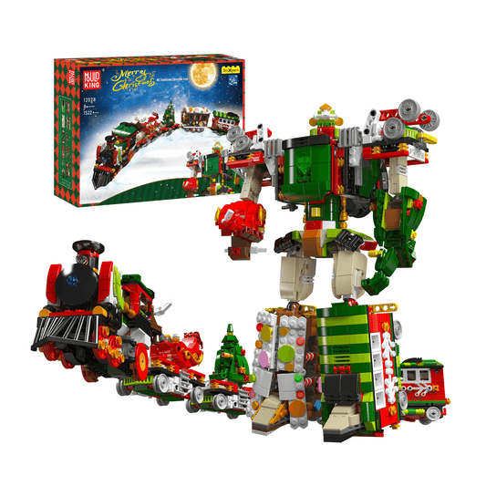 Mould King 12028 2in1 Transformer Christmas Train Building Set | 1,522 PCS