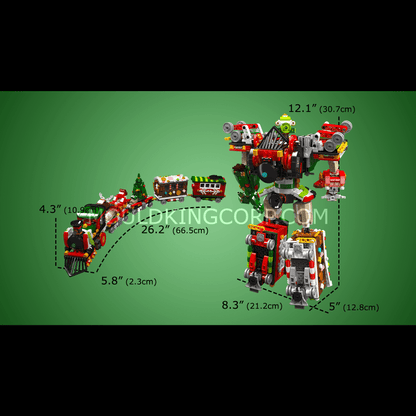 Mould King 12028 2in1 Transformer Christmas Train Building Set | 1,522 PCS