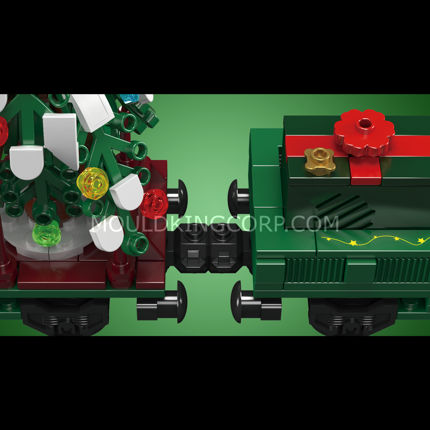 Mould King 12039 Christmas Train ESU KG230 Diesel Locomotive Building Set | 922 Pcs