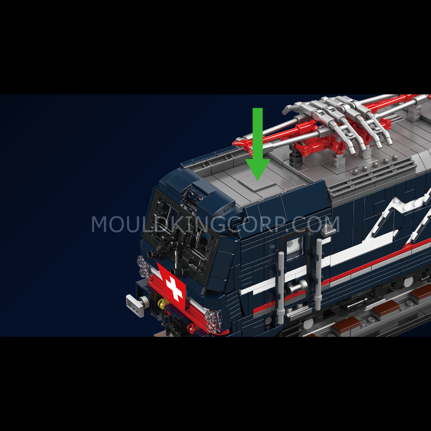 Mould King 12045 Vectron MS Electric Locomotive Building Set | 3,072 Pcs