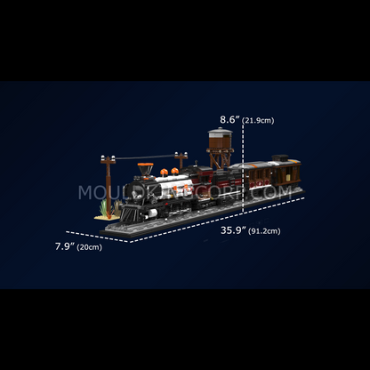 Mould King 12048 Western Steam Express locomotive Building Set | 2,722 Pcs