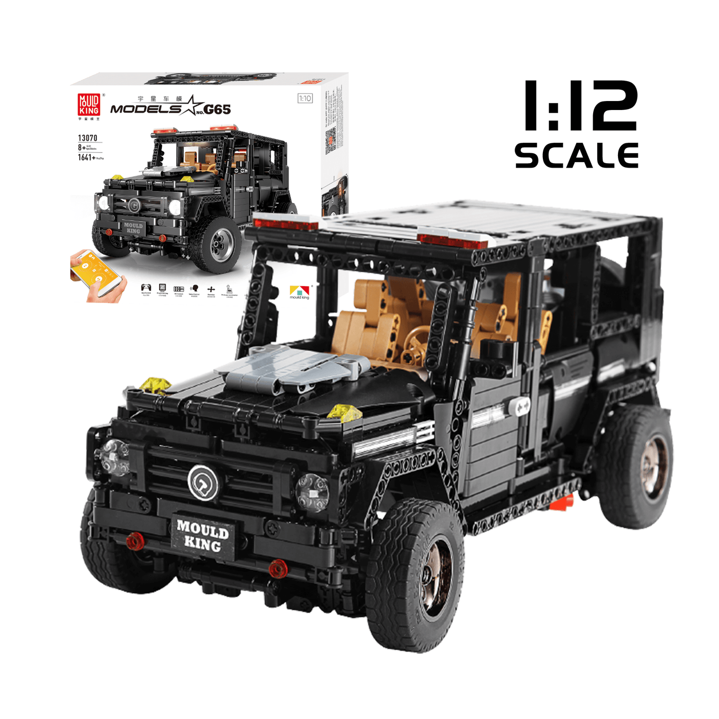Mould King 13070 G65 Wagon Remote Controlled Car Model Building Kit | 1,641 PCS