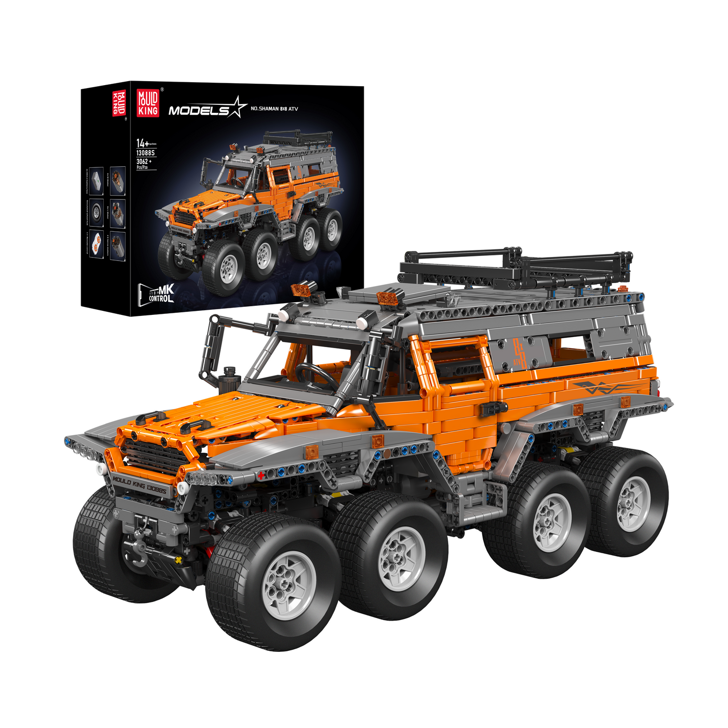 Mould King 13088S Avtoros Shama Remote Controlled 8WD Truck Building Set | 3,062 PCS