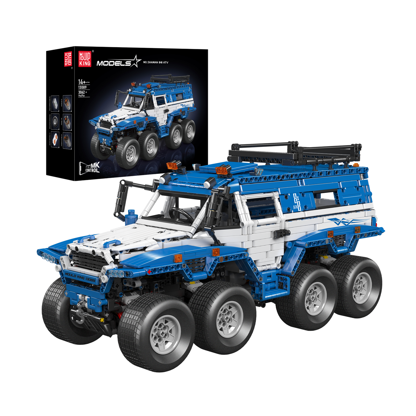 Mould King 13088S Avtoros Shama Remote Controlled 8WD Truck Building Set | 3,062 PCS