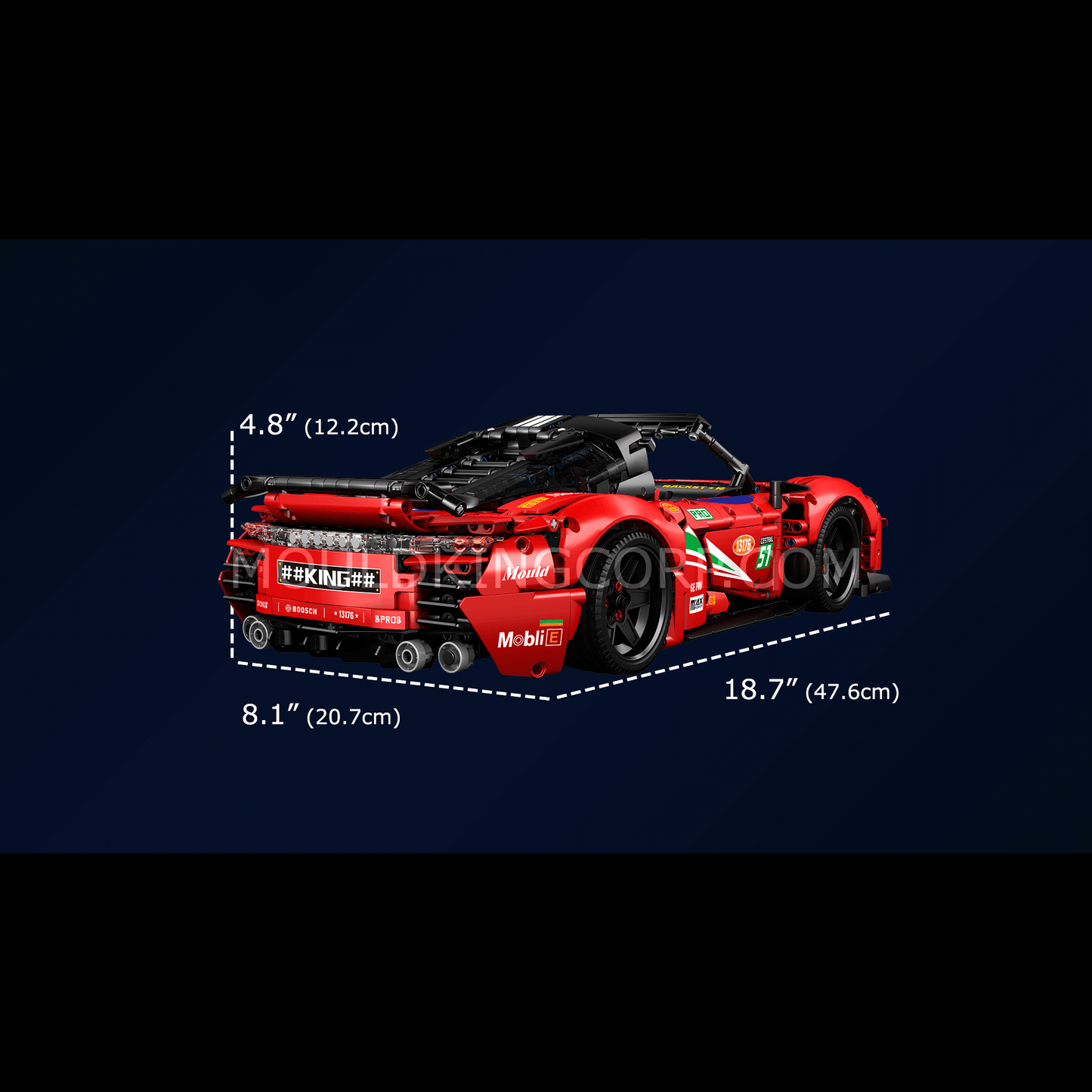 MOULD KING 13176 NO. 911 Supercar Remote Controlled Model Building Set | 1,538 PCS