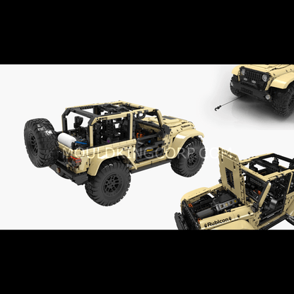 Mould King 13184 Remote Controlled Off-Road Wrangler Building Set | 3,621 PCS