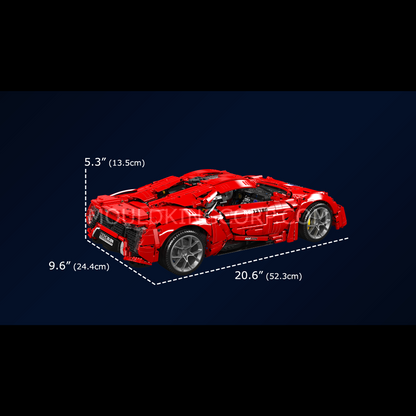 Mould King 13190 Lykan Remote Controlled Hypersport Car Building Set | 4,070 Pcs