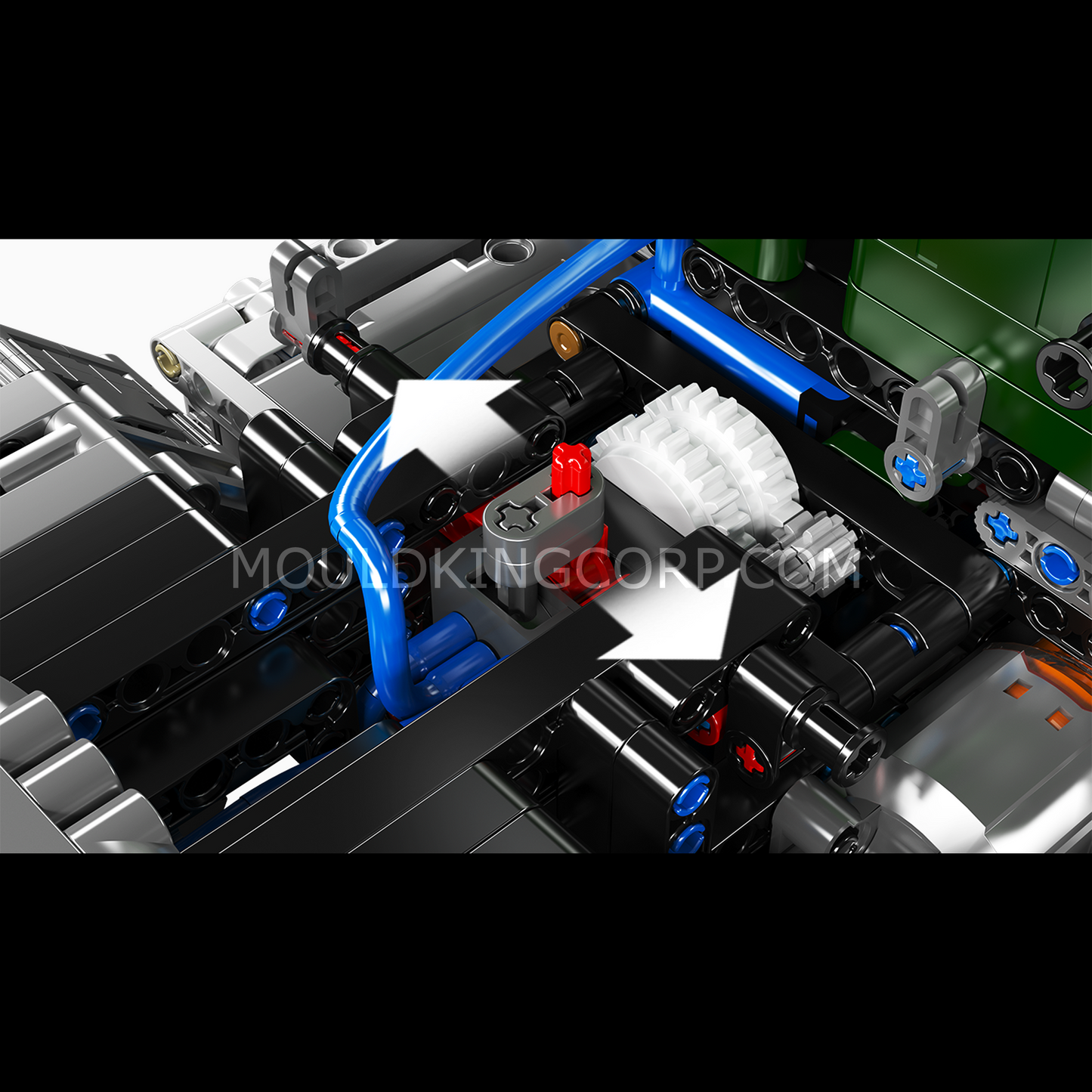 Mould King 13202 1970s American Cabover Truck Building Set | 2,181 Pcs