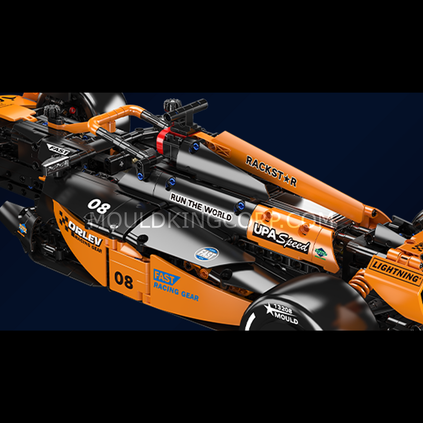 Mould King 13208 1:8 Scale MCL Racing Car Model Building Set | 1,480 PCS
