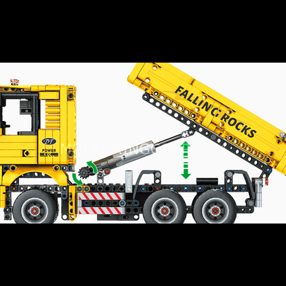 MOULD KING 15025 Remote Controlled Dump Truck Building Set | 1,012 PCS