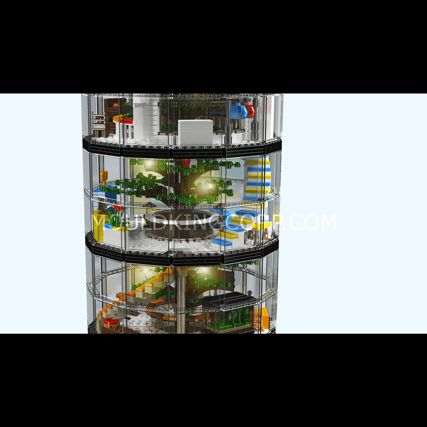 Mould King 16013 Transparent Urban Oasis Building Set | 3,466 Pcs