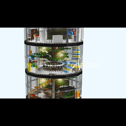 Mould King 16013 Transparent Urban Oasis Building Set | 3,466 Pcs